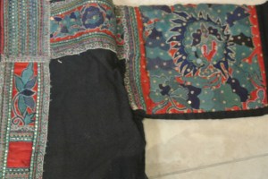 vintage Chinese Minority textile - detail jacket