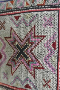 vintage Chinese Minority textile - detail