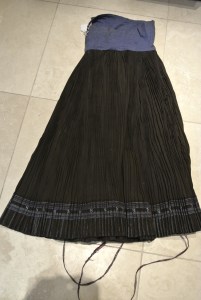 vintage Chinese Minority textile - detail skirt
