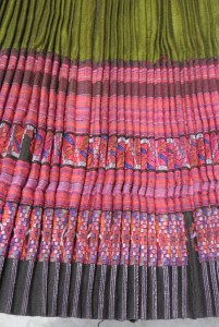 vintage Chinese Minority textile - detail skirt