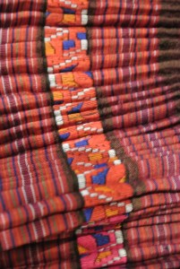 vintage Chinese Minority textile - detail skirt