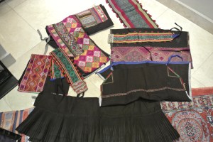 vintage Chinese Minority textile - detail 