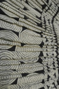 vintage Chinese Minority textile - detail tie dye